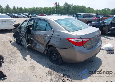 2016 Toyota Corolla Le z USA, uszkodzony, nr VIN 2T1BURHEXGC558715